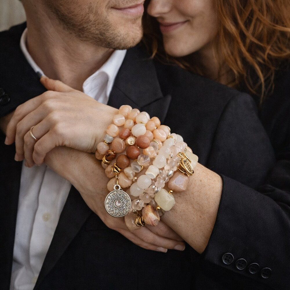 Cake Mix Blush Bracelets set of 6 - by Julio Designs